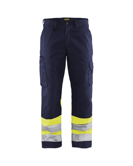 Pantalon artisan haute visibilité Blåkläder 1564 Marine/Jaune fluo Blaklader - 156418118933C