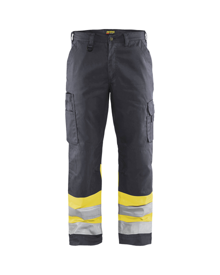 Pantalon artisan haute visibilité Blåkläder 1564 Gris moyen/Jaune fluo Blaklader - 156418119633C