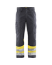 Pantalon artisan haute visibilité Blåkläder 1564 Gris moyen/Jaune fluo Blaklader - 156418119633C