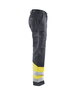 Pantalon artisan haute visibilité Blåkläder 1564 Gris moyen/Jaune fluo Blaklader - 156418119633C