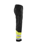Pantalon artisan haute visibilité Blåkläder 1564 Noir/Jaune fluo Blaklader - 156418119933C
