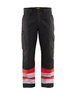 Pantalon artisan haute visibilité Blåkläder 1564 Noir/Rouge fluo Blaklader - 156418119955C