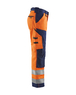 Pantalon artisan haute visibilité Blåkläder 1566 Orange fluo/Marine Blaklader - 156618115389C