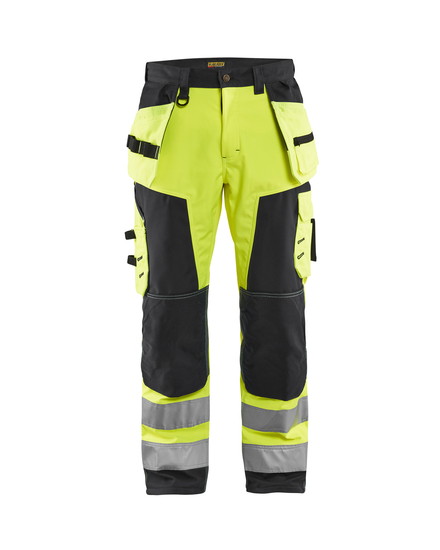 Pantalon artisan softshell haute-visibilité Blåkläder 1567 Jaune fluo/Noir Blaklader - 156725173399C