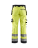 Pantalon artisan haute-visibilité Blåkläder 1568 Jaune fluo/Noir Blaklader - 156818113399C
