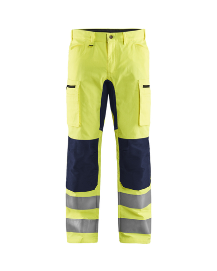 Pantalon artisan haute-visibilité +stretch Blåkläder 1585 Jaune fluo/Marine Blaklader - 158518113389C