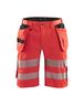 Short artisan haute-visibilité +stretch Blåkläder 1586 Rouge fluo Blaklader - 158618115500C