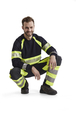 Pantalon multinormes inhérent + stretch Blåkläder 1587 Jaune fluo/Marine Blaklader - 158715123389C