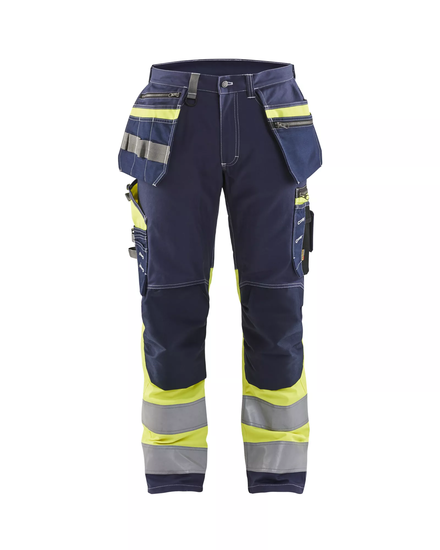 Pantalon artisan haute visibilité +stretch Blåkläder 1794 Marine/Jaune fluo Blaklader - 179413708833C