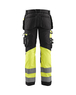 Pantalon artisan haute visibilité +stretch Blåkläder 1794 Noir/Jaune fluo Blaklader - 179413709933C
