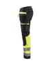 Pantalon artisan haute visibilité +stretch Blåkläder 1794 Noir/Jaune fluo Blaklader - 179413709933C
