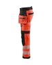 Pantalon Softshell Haute-Visibilité Blåkläder 1820 Rouge fluo/Noir Blaklader - 182025135599C