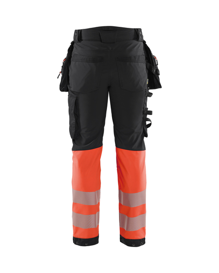 Pantalon Softshell Haute-visibilité Blåkläder 1821 Noir/Rouge fluo Blaklader - 182125139955C