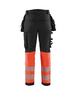 Pantalon Softshell Haute-visibilité Blåkläder 1821 Noir/Rouge fluo Blaklader - 182125139955C