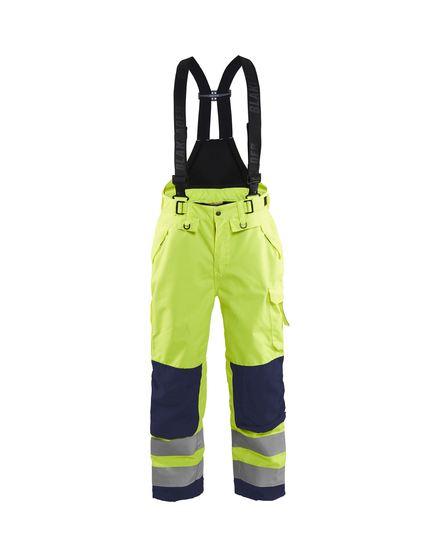 Pantalon à bretelles hardshell haute-visibilité Blåkläder 1867 Jaune fluo/Marine Blaklader - 186719773389C