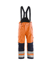 Pantalon à bretelles hardshell haute-visibilité Blåkläder 1867 Orange fluo/Marine Blaklader - 186719775389C