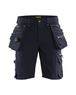 Short X1900 artisan stretch 4D Blåkläder 1988 Marine foncé/Noir Blaklader - 198816448699C