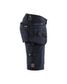Short X1900 artisan stretch 4D Blåkläder 1988 Marine foncé/Noir Blaklader - 198816448699C