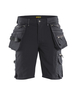 Short X1900 artisan stretch 4D Blåkläder 1988 Gris Foncé/Noir Blaklader - 198816449899C