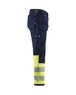Pantalon artisan haute-visibilité stretch 4D Blåkläder 1993 Marine/Jaune fluo Blaklader - 199316428933C