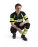 Pantalon artisan haute-visibilité stretch 4D Blåkläder 1993 Noir/Jaune fluo Blaklader - 199316429933C