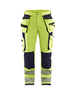 Pantalon artisan haute-visibilité stretch 4D Blåkläder 1997 Jaune fluo/Marine Blaklader - 199716423389C