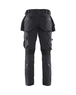 Pantalon X1900 artisan stretch 4D Blåkläder 1998 Gris Foncé/Noir Blaklader - 199816449899C