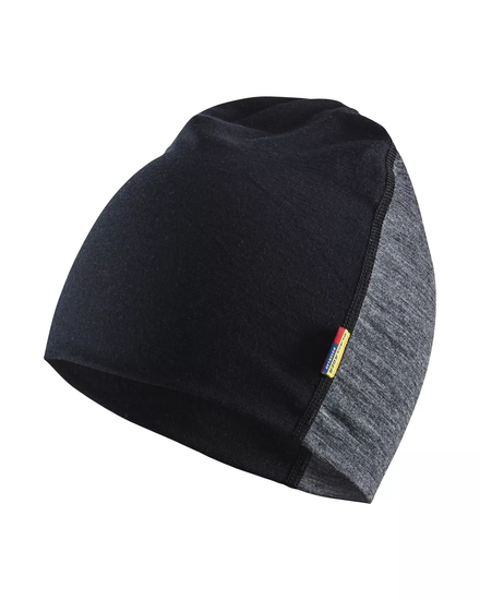 Bonnet 100% Mérinos Blåkläder 2035 Gris moyen/Noir T. TU Blaklader - 203517349699ONESIZE