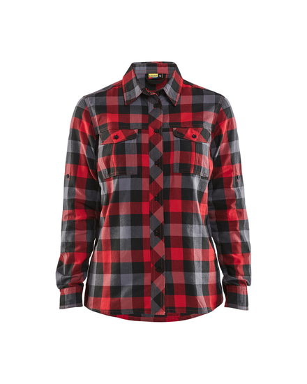Chemise flanelle femme Blåkläder 3209 Rouge/Noir Blaklader - 320911525699