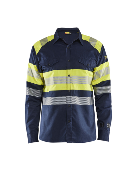 Chemise multinormes inhérent Blåkläder 3229 Marine/Jaune fluo Blaklader - 322915178933