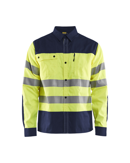 Chemise haute-visibilité Blåkläder 3255 Jaune fluo/Marine Blaklader - 325518173389