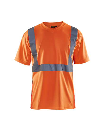 T-shirt haute-visibilité col V Blåkläder 3313 Orange fluo Blaklader - 331310095300