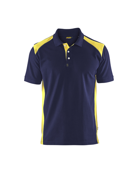 Polo Piqué Blåkläder 3324 Marine/Jaune fluo Blaklader - 332410508933