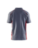 Polo Piqué Blåkläder 3324 Gris clair/Rouge Blaklader - 332410509456