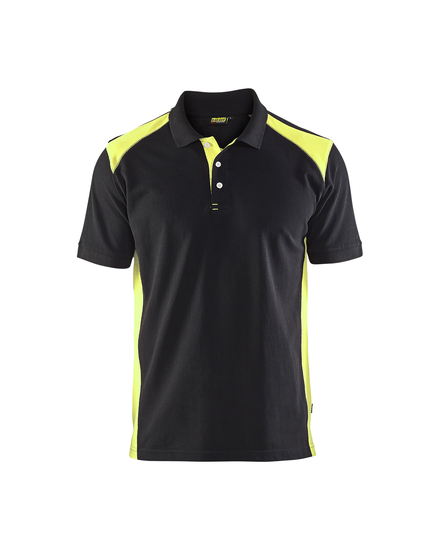 Polo Piqué Blåkläder 3324 Noir/Jaune fluo Blaklader - 332410509933