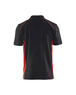 Polo Piqué Blåkläder 3324 Noir/Rouge Blaklader - 332410509956