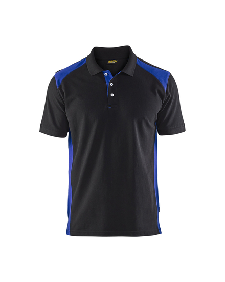 Polo Piqué Blåkläder 3324 Noir/Bleu roi Blaklader - 332410509985
