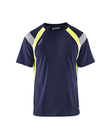 T-shirt détails fluo Blåkläder 3332 Marine/Jaune fluo Blaklader - 333210308833