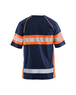 T-shirt haute-visibilité anti-UV Blåkläder 3337 Marine/Orange fluo Blaklader - 333710518953