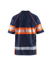 Polo haute-visibilité anti-UV Blåkläder 3338 Marine/Orange fluo Blaklader - 333810518953