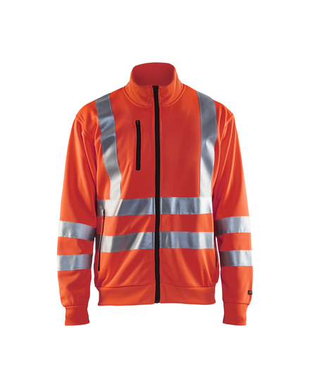 Sweat zippé haute-visibilité Blåkläder 3358 Rouge fluo Blaklader - 335819745500