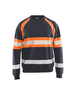 Sweat haute-visibilité Blåkläder 3359 Gris moyen/Orange fluo Blaklader - 335911589653