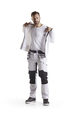 Sweat zippé à capuche Blåkläder 3363 Blanc/Gris foncé Blaklader - 336325261098