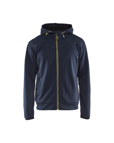 Sweat zippé à capuche Blåkläder 3363 Marine foncé/Jaune Blaklader - 336325268635