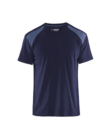 T-shirt bicolore Blåkläder 3379 Marine/gris clair Blaklader - 337910428894