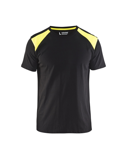 T-shirt bicolore Blåkläder 3379 Noir/Jaune fluo Blaklader - 337910429933