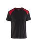 T-shirt bicolore Blåkläder 3379 Noir/Rouge Blaklader - 337910429956