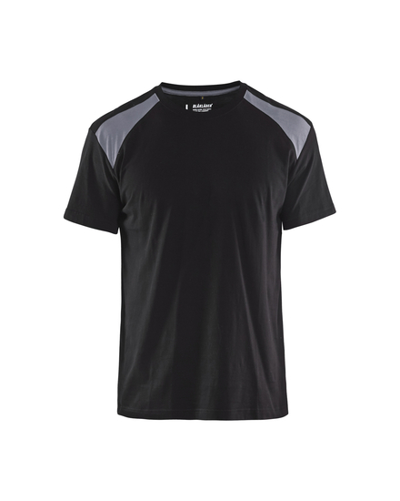T-shirt bicolore Blåkläder 3379 Noir/Gris clair Blaklader - 337910429994