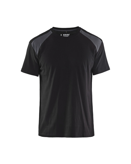 T-shirt bicolore Blåkläder 3379 Noir/Gris moyen Blaklader - 337910429996