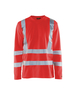 T-shirt manches longues col V haute-visibilité anti-UV Blåkläder 3381 Rouge fluo Blaklader - 338110705500